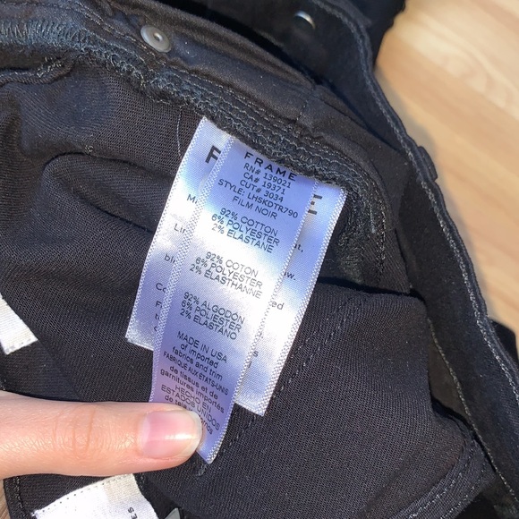 Frame Denim | Le High Skinny Black Size 27 - Picture 14 of 16